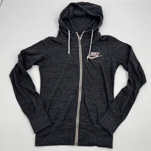 Nike Hoodie Full Zip Gray XS Womens Jacket Lightweight Sportswear‎ Activewear